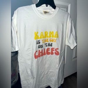 Taylor Swift/Travis Kelce/Kansas City Chiefs White Unisex T-Shirt